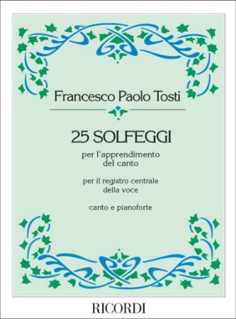 TOSTI:25 SOLFEGGI PER VOCE