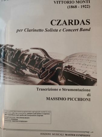 MONTI:CZARDAS PER CLARINETTO SOLISTA E CONCERT BAND