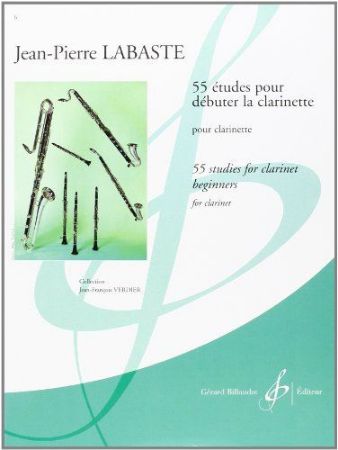 LABASTE:55 ETUDES POUR DEBUTER LA CLARINETTE