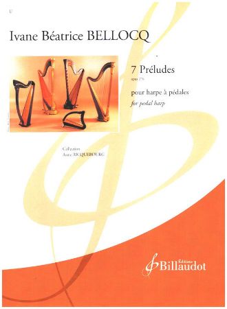 BELLOCQ:7 PRELUDES OP.276 FOR PEDAL HARP