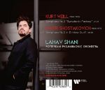 WEILL:SYMPHONY NO.2/SHOSTAKOVICH:SYMPHONY NO.5/SHANI