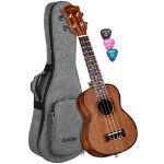 CASCHA Soprano Ukulele Mahogany incl.bag HH 2026