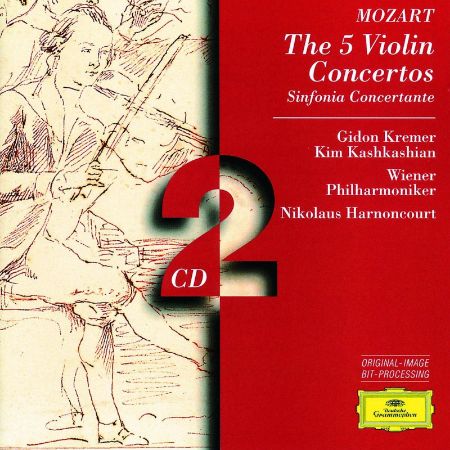 MOZART:THE 5 VIOLIN COCNERTOS/KREMER/HARNONCOURT 2CD