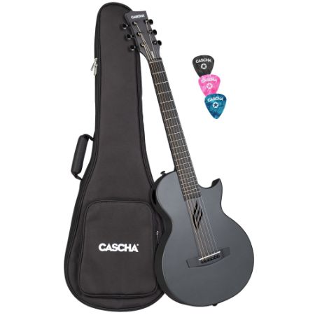 CASCHA akustična kitara Carbon Fibre Acoustic Guitar incl.bag