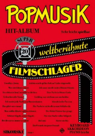 POPMUSIK HIT-ALBUM SUPER 20 FILMSCHLAGER AKKORDEON OR KEYBOARD