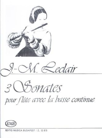 LECLAIR:3 SONATAS FLUTE AND PIANO