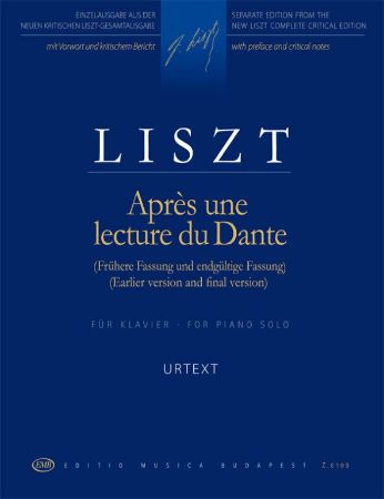 LISZT:APRES UNE LECTURE DU DANTE EARLIER BERSION AND FINAL VERSION