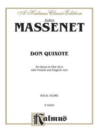 MASSENET:DON QUIXOTE VOCAL SCORE