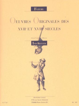 OEUVRES ORIGINALES DES XXVII ET XVIII SIECLES FLUTE AND PIANO