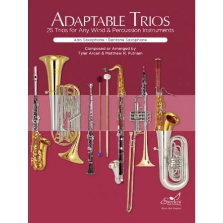 ADAPTABLE TRIOS 25 TRIOS FOR ANY WIND & PERCUSSION INST. ALTOSAX & BARITON SAX