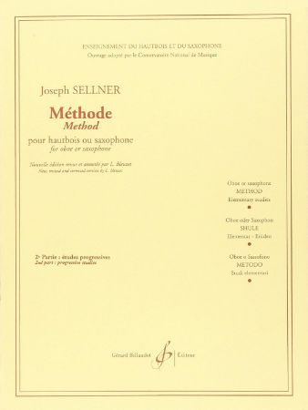 SELLNER/BLEUZET:METHODE FOR OBOE OR SAXOPHONE VOL.2