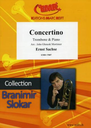 SACHSE:CONCERTINO TROMBONE & PIANO  (SLOKAR)